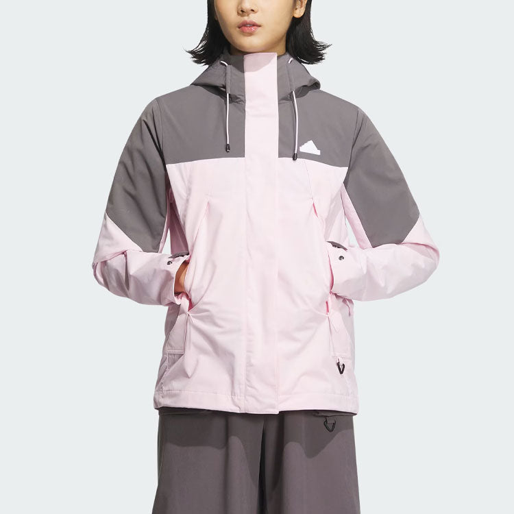 (WMNS) adidas City Escape 3-In-1 Fleece Jacket Asia Sizing 'Pink Grey' JE8588