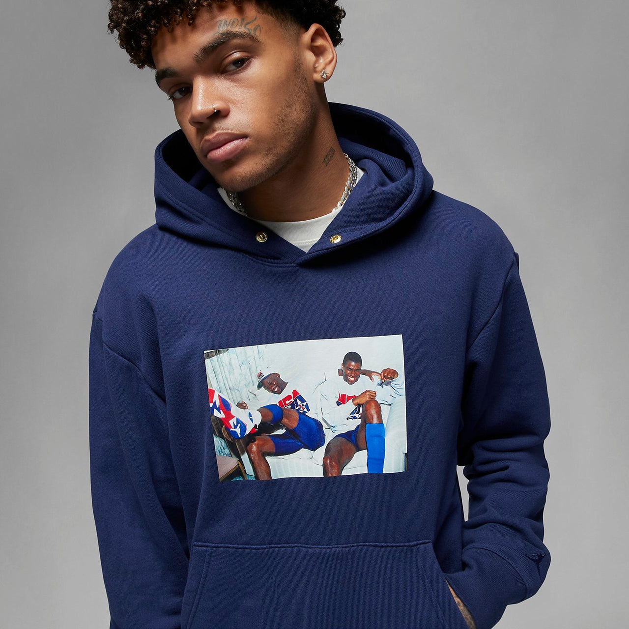 Air Jordan x Trophy Room Fleece Hoodie 'Midnight Navy' DR2953-410