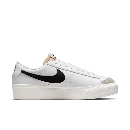 (WMNS) Nike Blazer Low Platform 'White Black' DJ0292-101