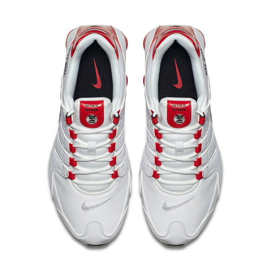 Nike Shox NZ white and red 2024