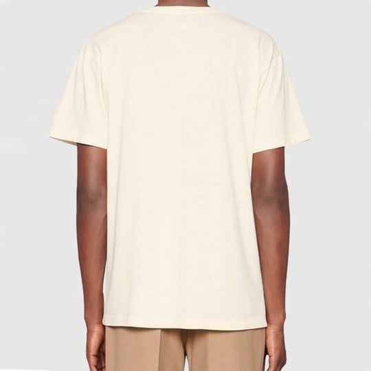 Gucci Interlock G Large Short Sleeve Unisex Creamy White 493117 X3Q35 SneakerSouqq