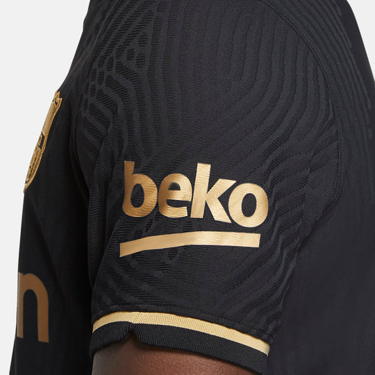 Nike FC Barcelona 2020/21 Vaporknit Match Away Jersey 'Black Gold' CD4184-011