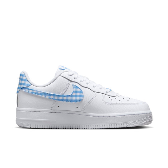 (WMNS) Nike Air Force 1 Low 'University Blue Gingham Plaids' DZ2784-100