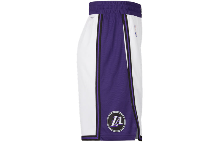 Nike Nba Los Angeles Lakers Short 'White Purple' DO9661-100