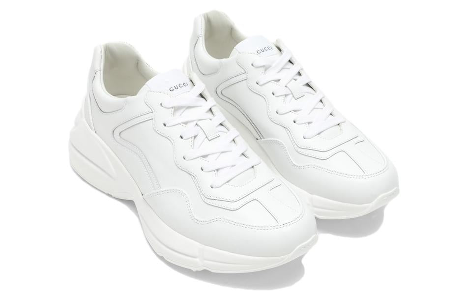 (WMNS) Gucci Rhyton 'White Leather' 721751-0G2R0-9014