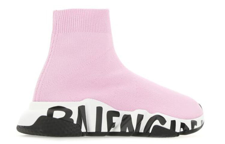 (WMNS) Balenciaga Speed Trainer 'Midsole Graffiti - Light Pink' 605942W2DB75691