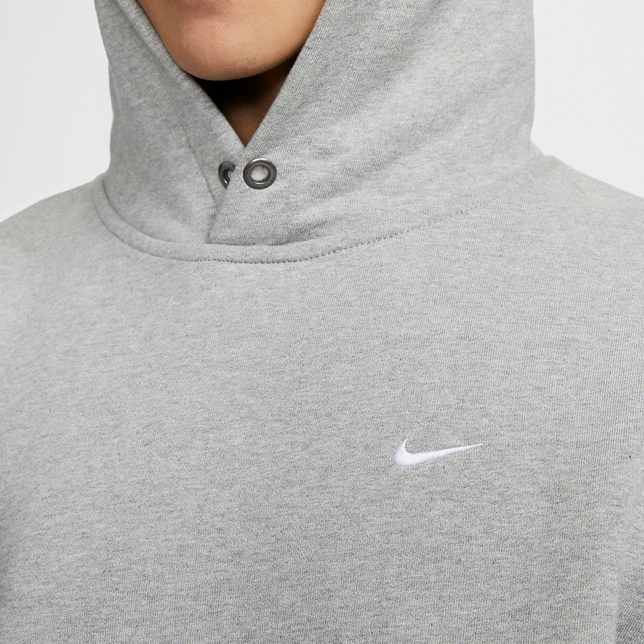 Nike Sportswear Solo Swoosh Fleece Pullover Hoodie 'Grey' FN3348-063