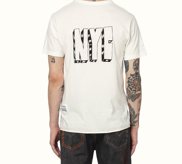 HERON PRESTON CTNMB Spray Print T-shirt 'White' HMAA011S209140270188