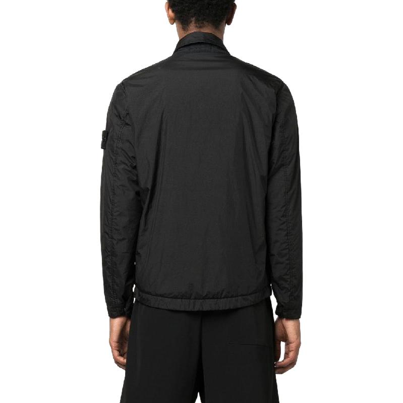 STONE ISLAND Padded Crinkle Reps Nylon Shirt Jacket 'Black' 781542522-V0029