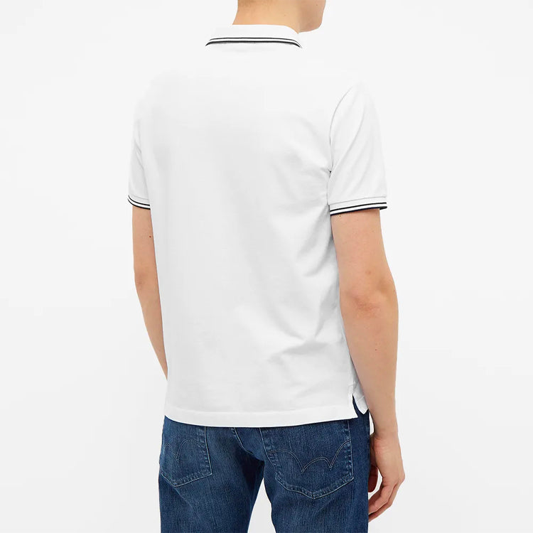 STONE ISLAND Patch Tipped Polo Shirt 'White' 101522S18-V1001