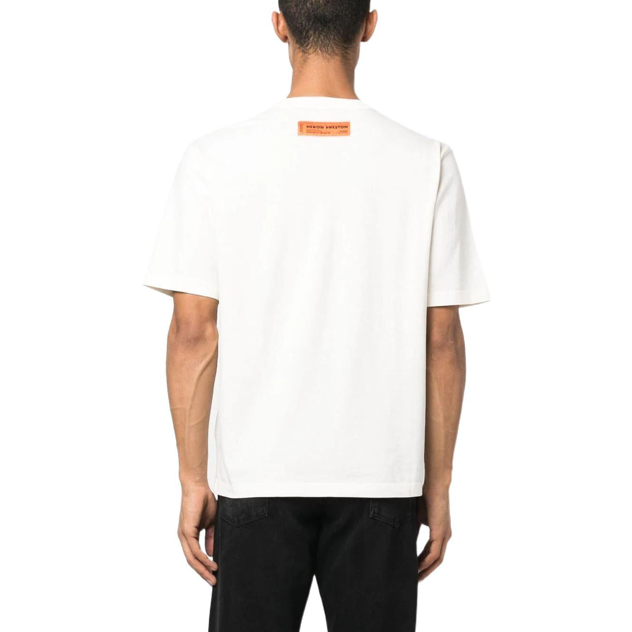 HERON PRESTON Censored Heron T-shirt 'White Light Blue' HMAA032S23JER0020140