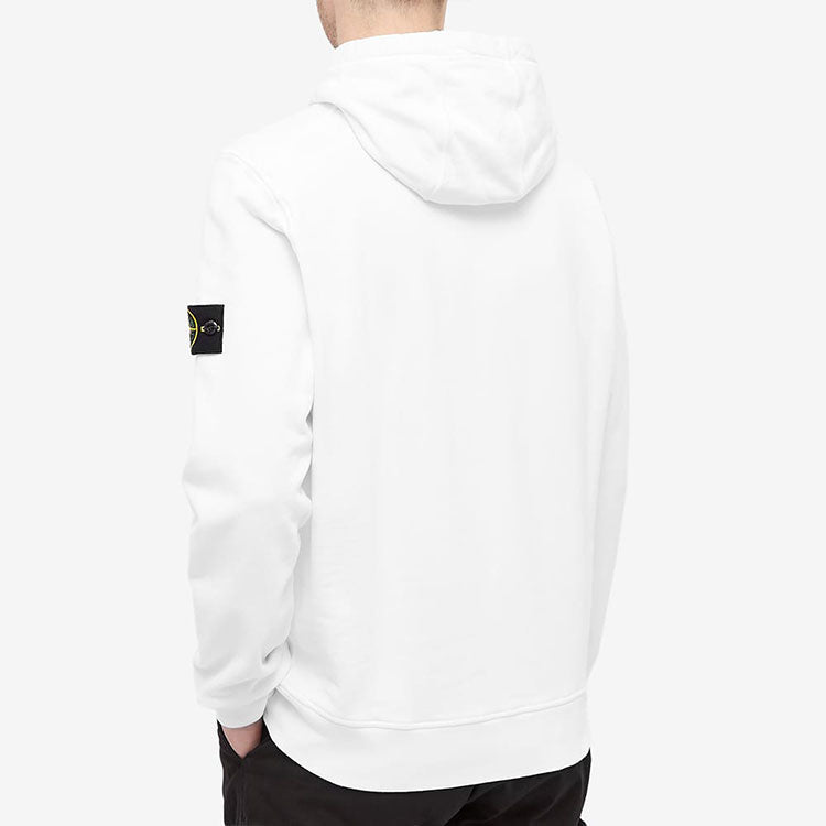 STONE ISLAND Garment Dyed Popover Hoodie 'White' 741564151-V0001