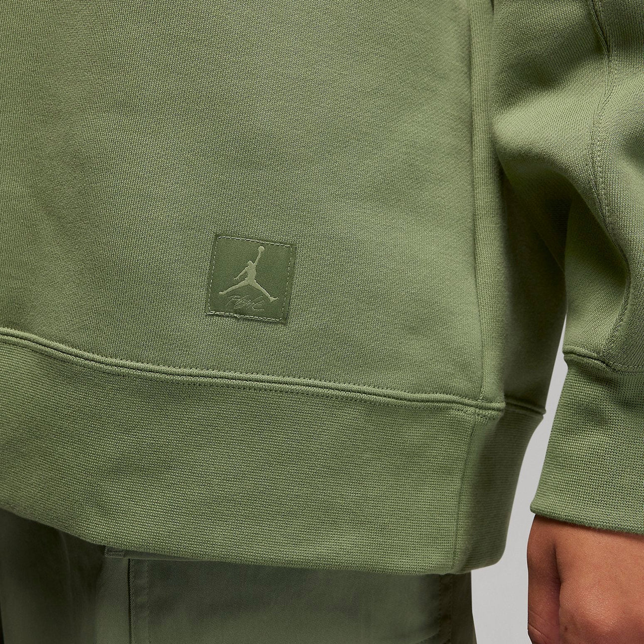 (WMNS) Air Jordan Flight Fleece Crewneck Sweatshirt 'Green' FB5117-340