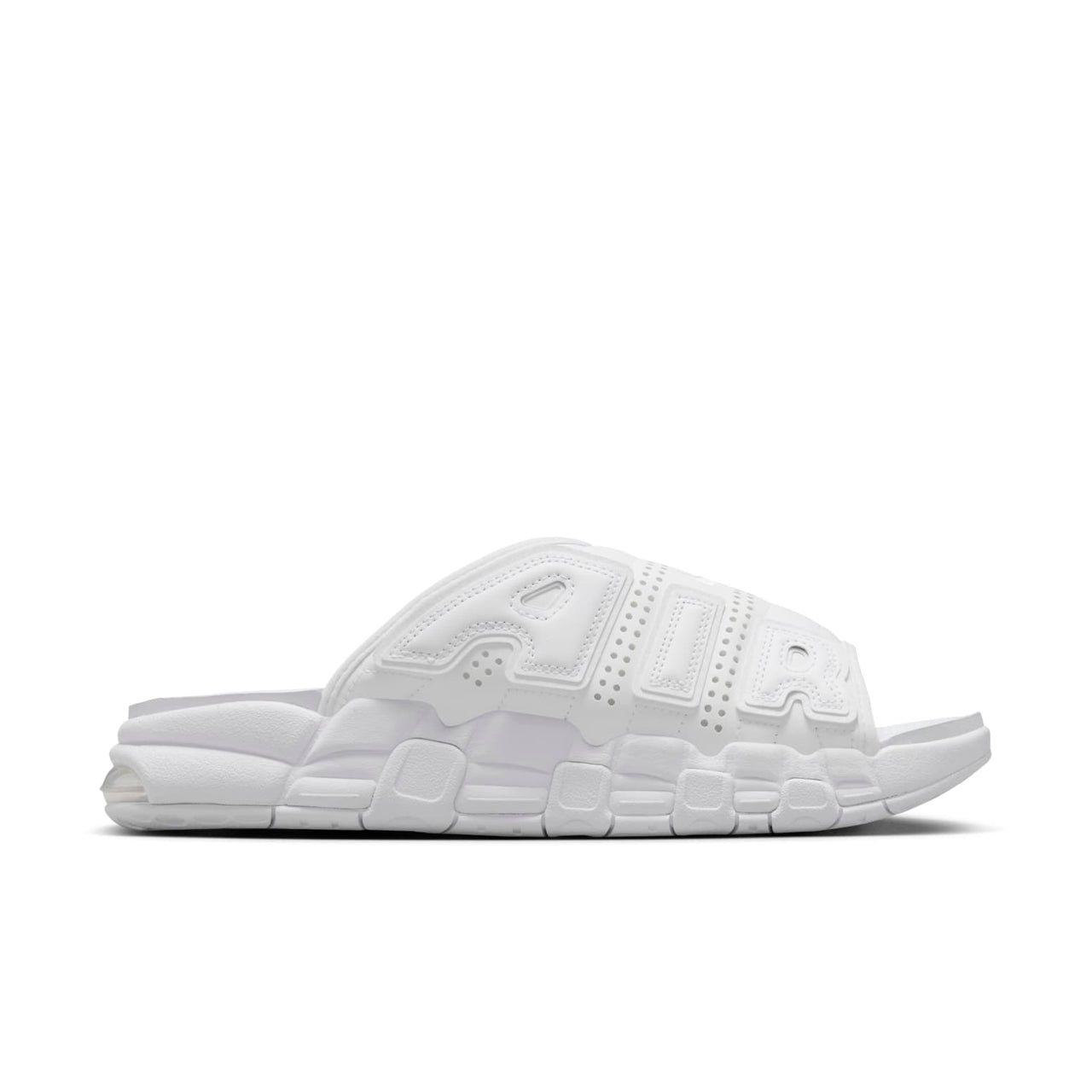 Nike Air More Uptempo Slides 'Triple White' FD9883-101
