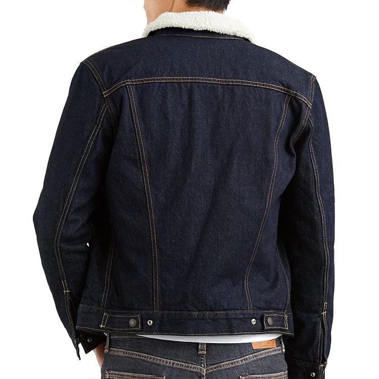 Levi's Sherpa Trucker Jacket 'Navy' 16365-0075