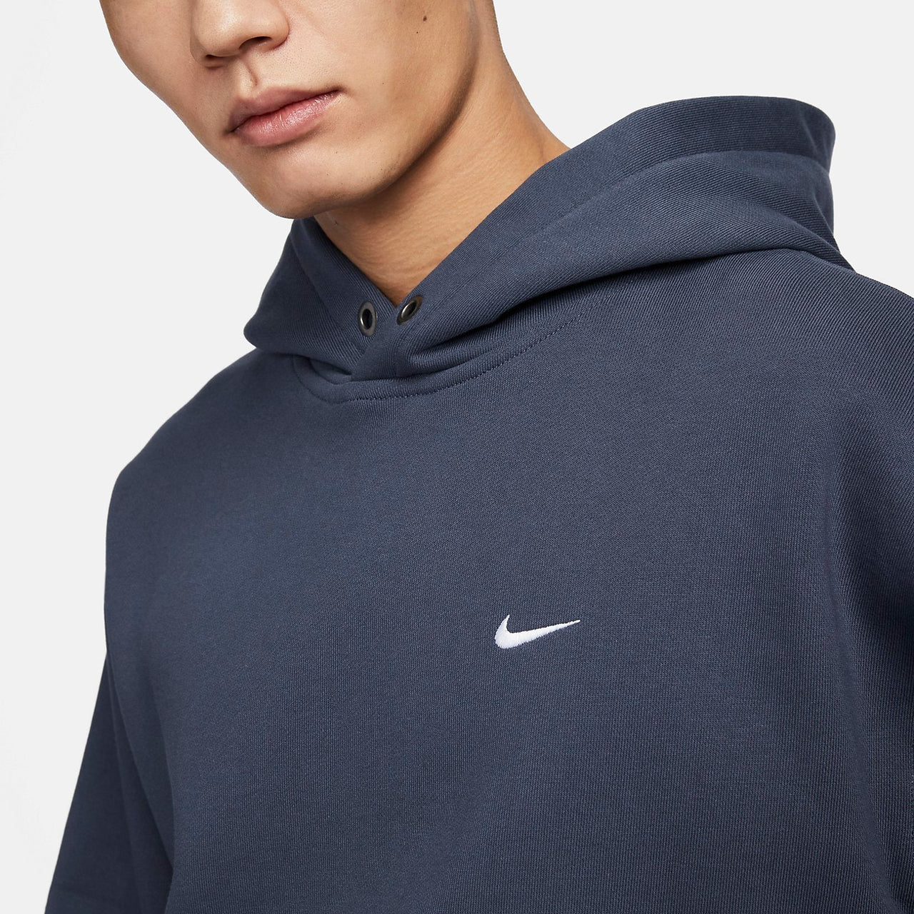 Nike Sportswear Solo Swoosh Pullover Hoodie 'Navy' FN3348-437