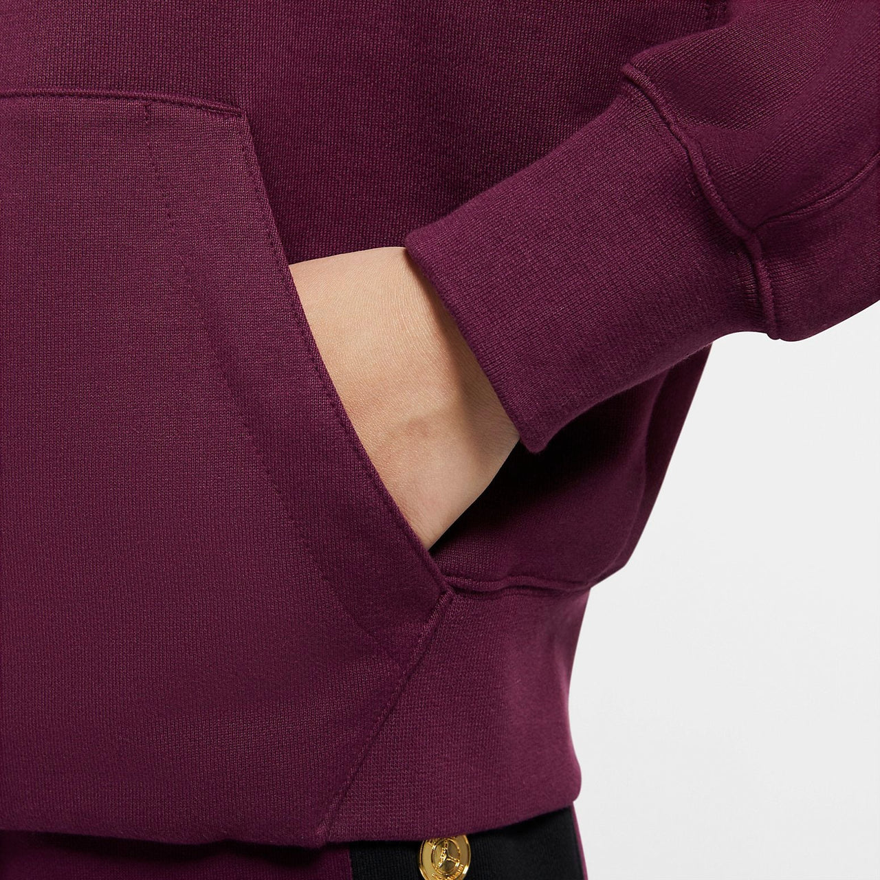 (WMNS) Air Jordan x PSG Fleece Hoodie 'Burgundy' CW3926-610