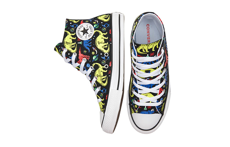 (GS) Converse Chuck Taylor All Star Big Dinosaur Black/Multi-Color 669233C