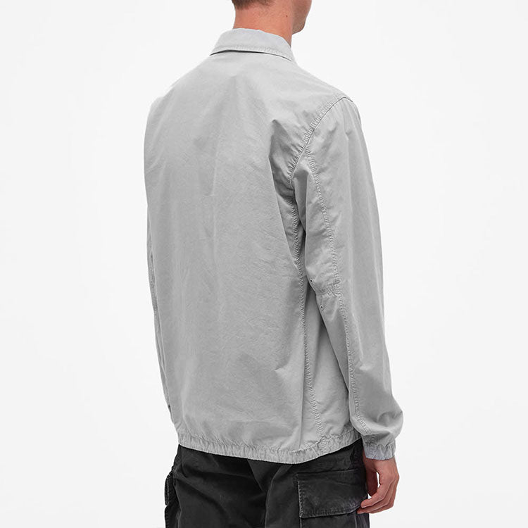 STONE ISLAND 2 Pocket Brushed Cotton Shirt Jacket 'Light Grey' 7515113WN-V0161