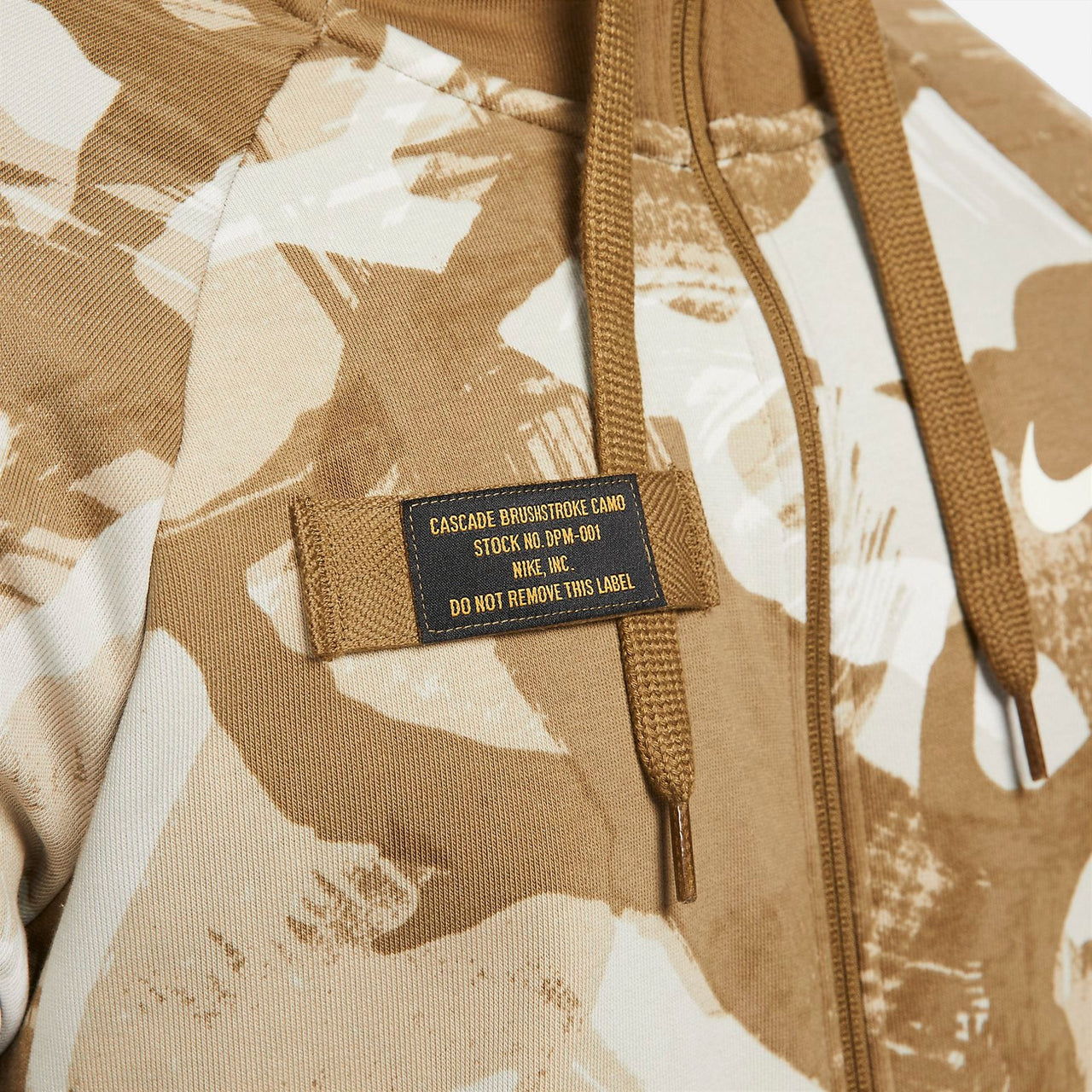 Nike Camo Dri FIT Fleece Full Zip Hoodie 'Brown' DQ4791-242