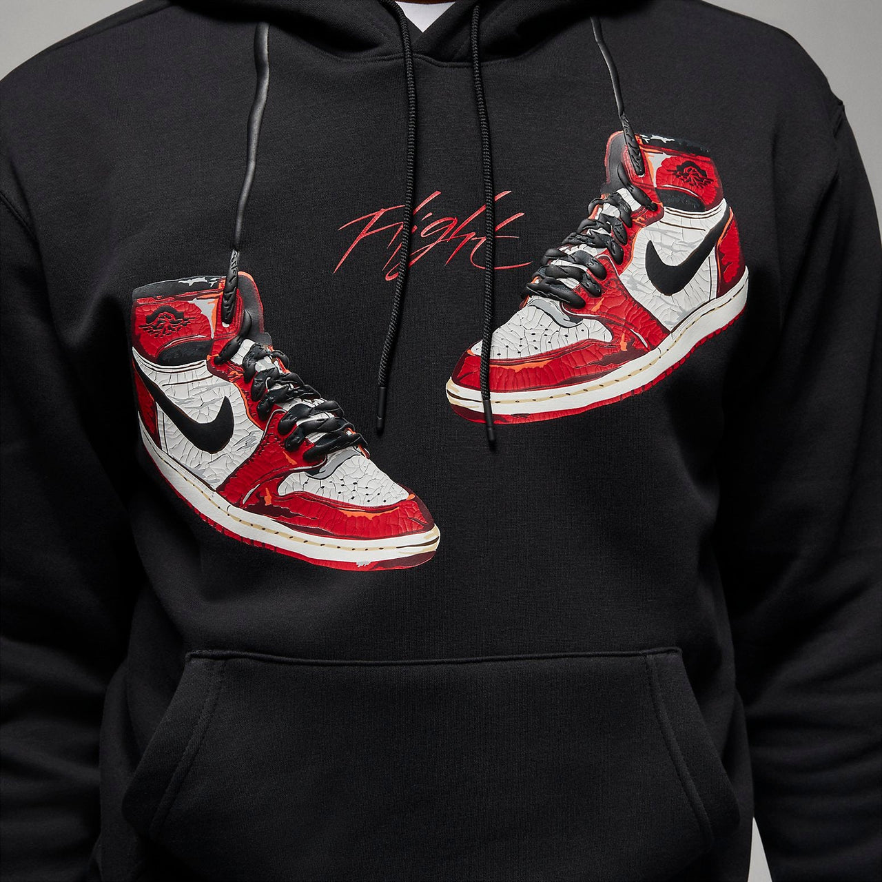 Air Jordan 1 Chicago Lost And Found Hoodie 'Black' FD0568-010