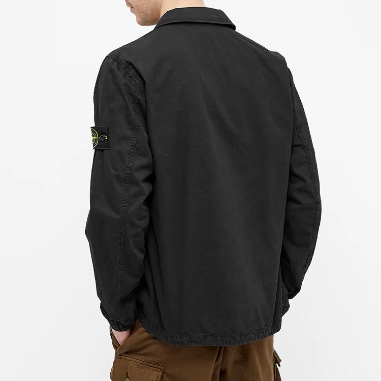 STONE ISLAND Zip Pocket Overshirt 'Black' 7415117WN-V0129