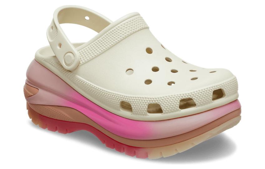 Crocs Mega Crush Color Dip Clog 'White Pink' 208988-2Y3
