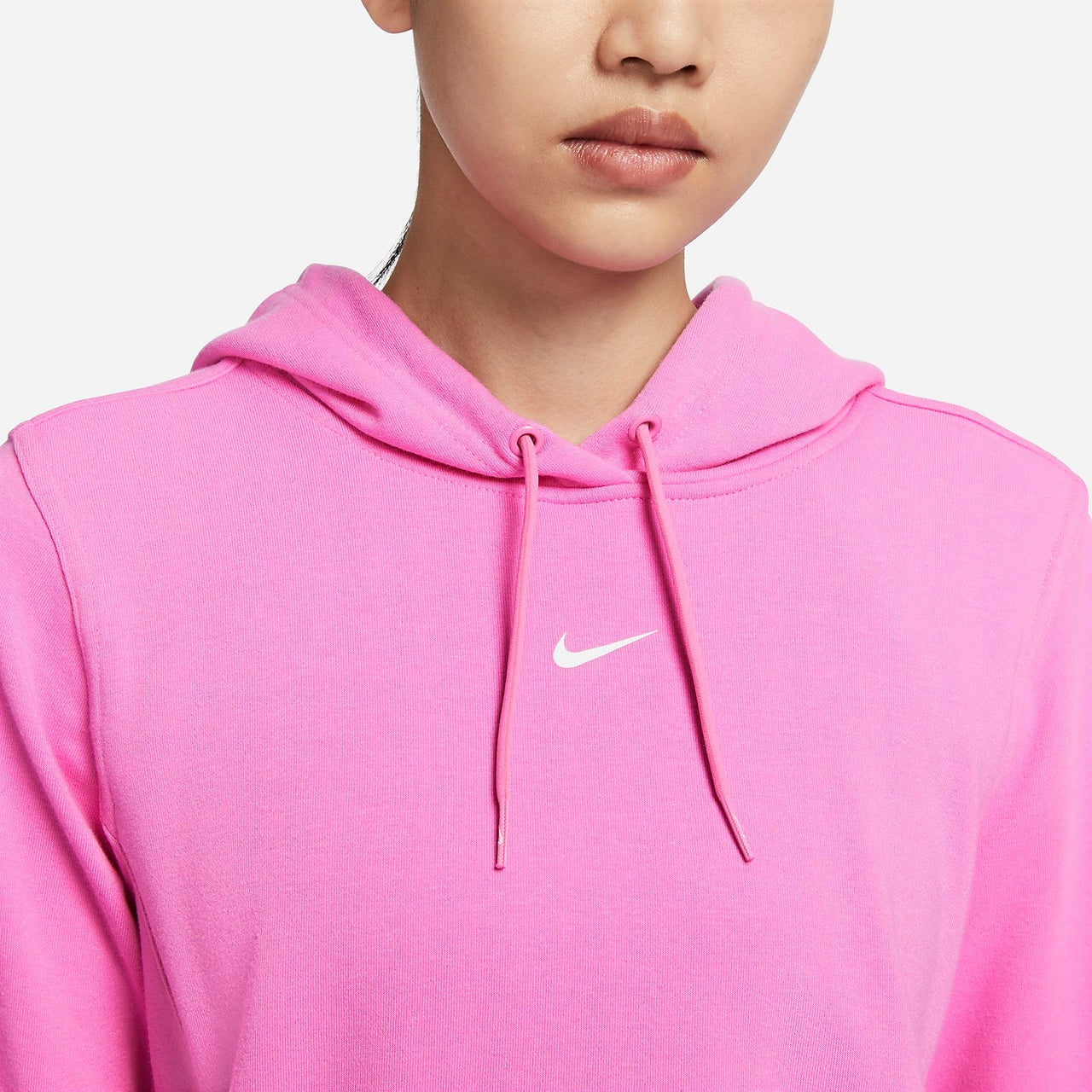 (WMNS) Nike DRI-FIT ONE Quick-Drying French Terry Pullover Hoodie 'Pink' FB5144-675