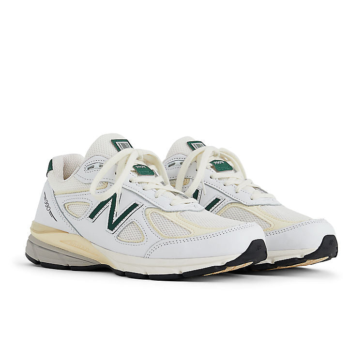 New Balance 990v4 Made in USA Teddy Santis 'White Green' U990TC4