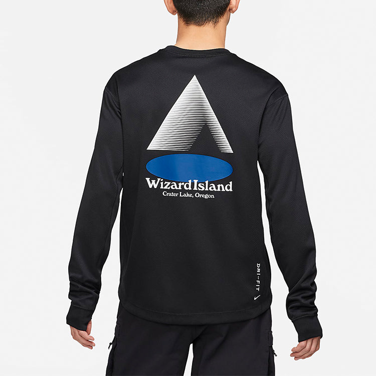 Nike ACG Wizard Island Casual Sports Round Neck Printing Long Sleeves Pullover Black CZ6707-010