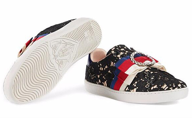 (WMNS) Gucci Ace 'Dark Flower' 498705-9MW10-1214