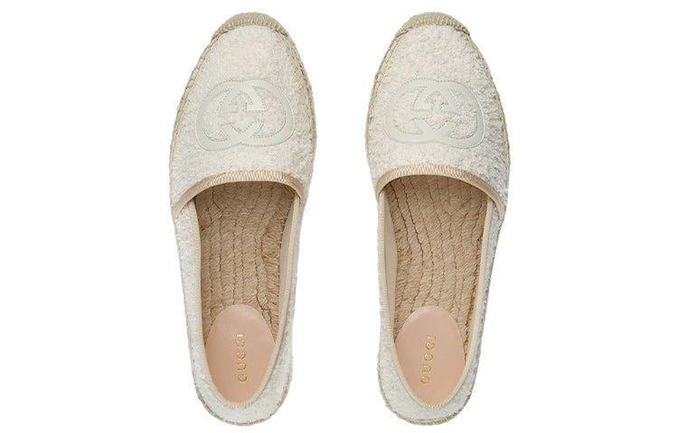 (WMNS) Gucci Interlocking G Espadrille 'White' 695070-UYR10-9661