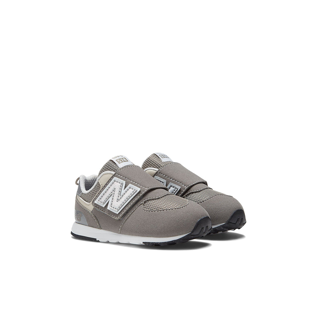 (TD) New Balance 574 New-B Hook & Loop 'Rain Cloud Silver Metallic' NW574GR