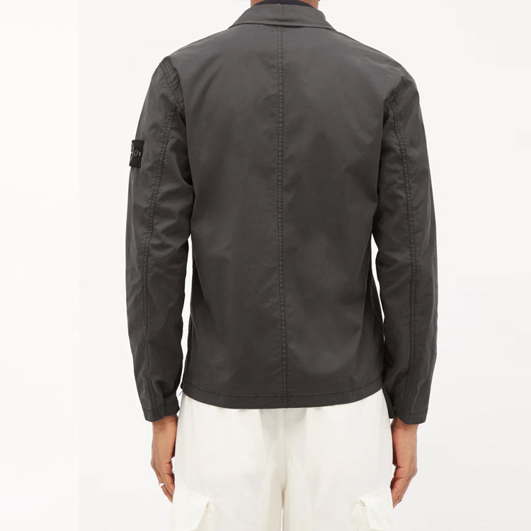 STONE ISLAND Supima Cotton Shirt Jacket 'Charcoal' 761512619-V0065