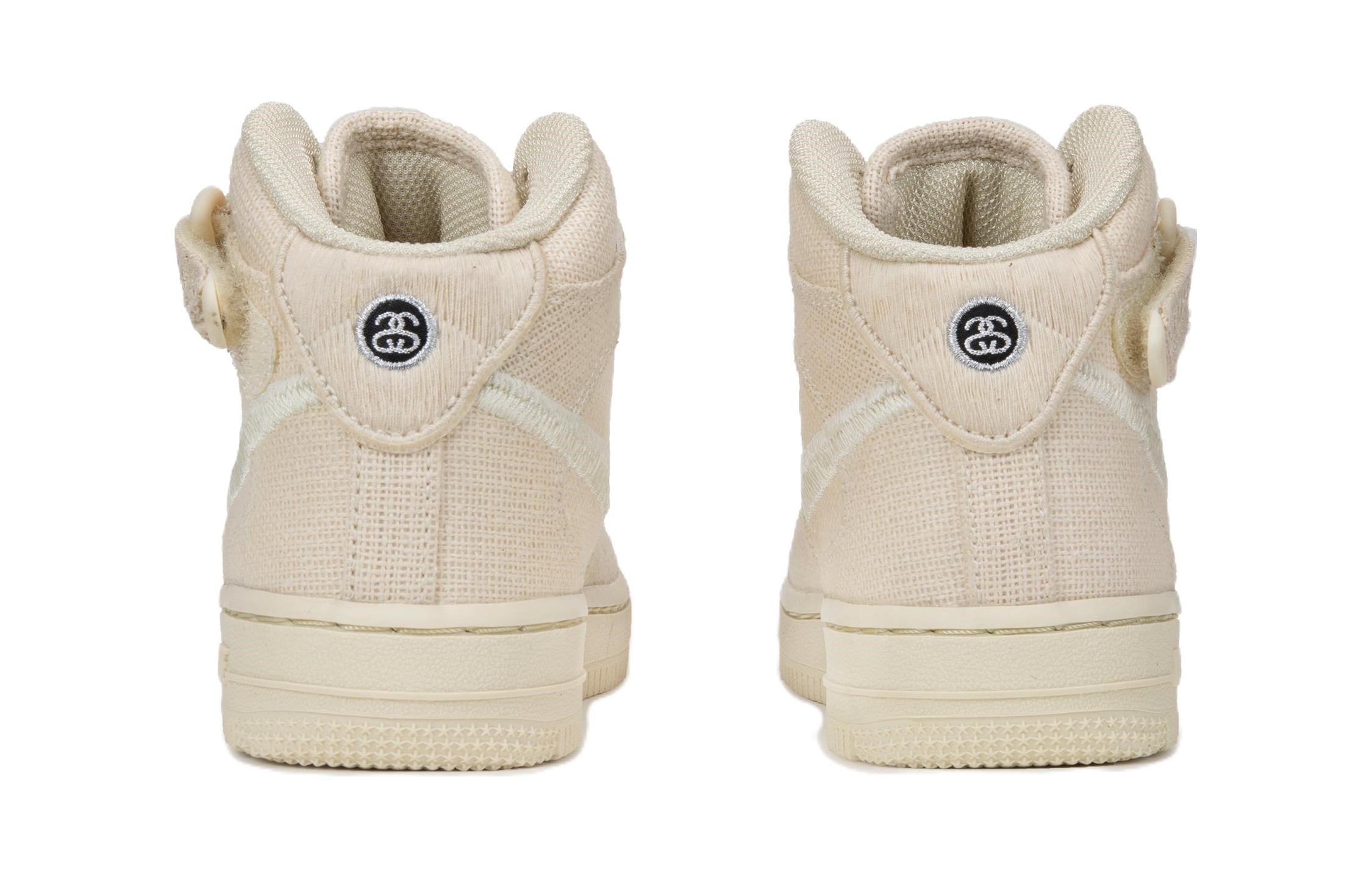 PS) Nike x Stussy Air Force 1 Mid 'Fossil' DN4157-200 • SneakerSouqq