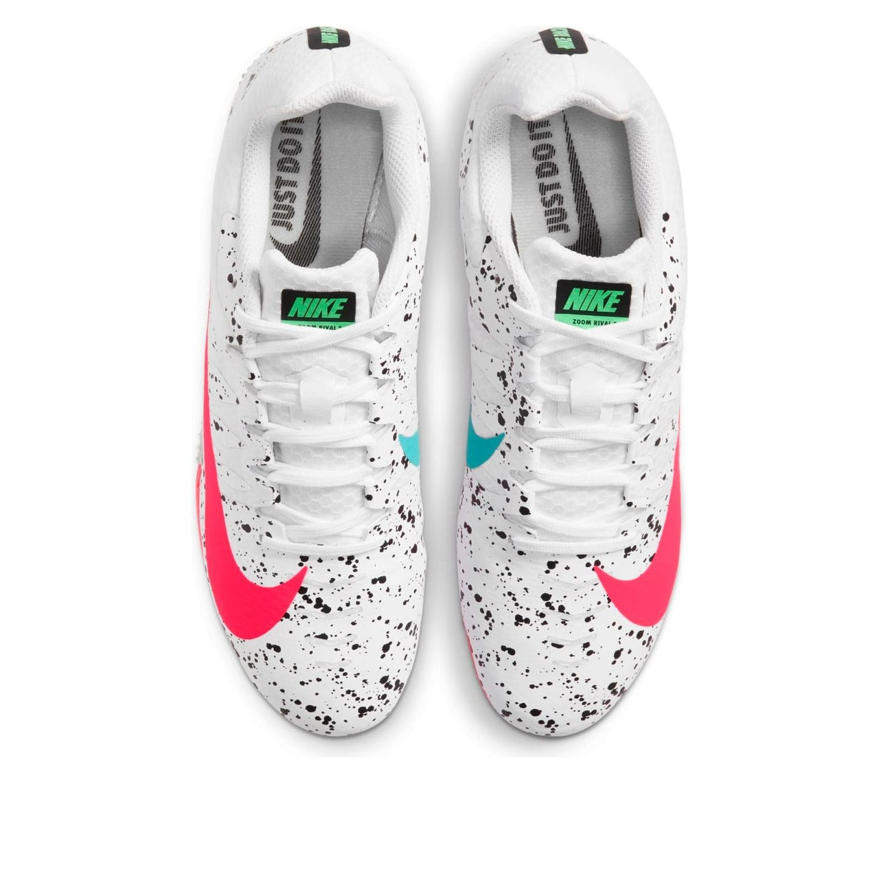 Nike Air Zoom Rival S 9 Spikes 'Paint Splatter White Crimson Jade' 907564-101