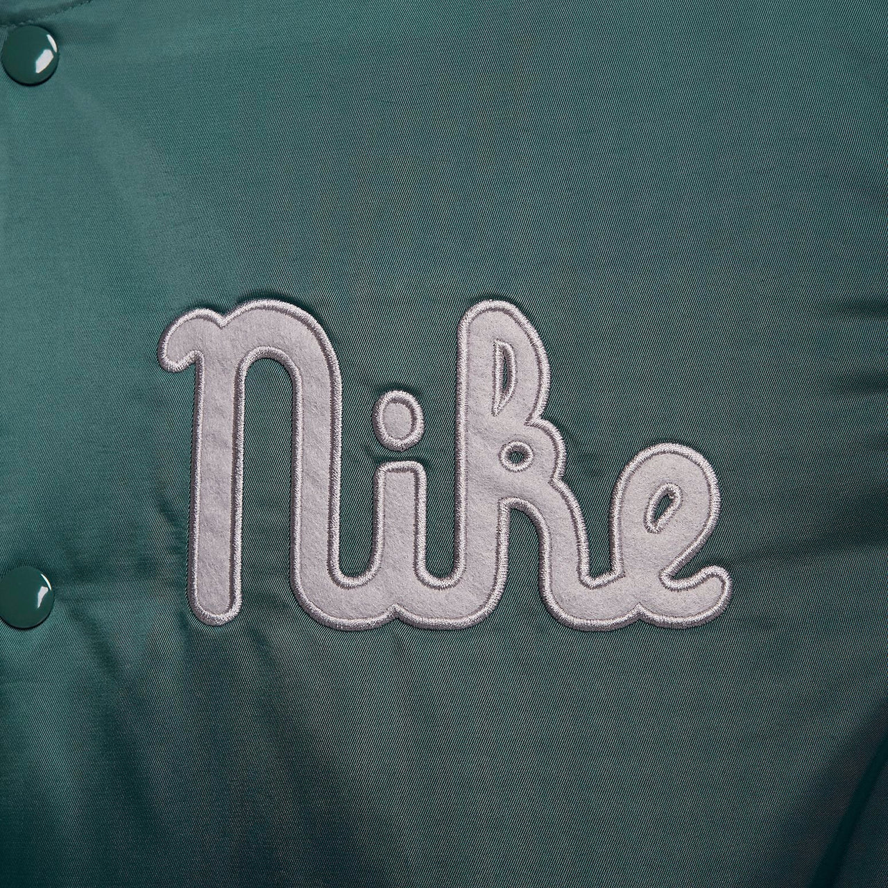 Nike Dugout Loose Satin Jacket 'Green' FQ7970-328
