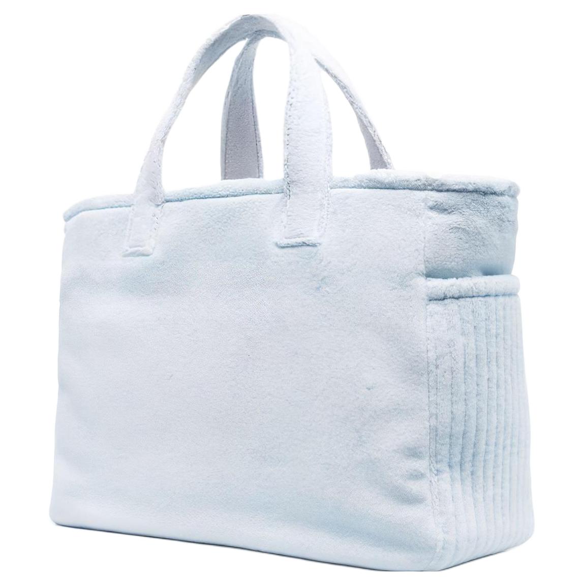 MIU MIU Fabric Crossbody One Shoulder Handbag Women's Light Blue