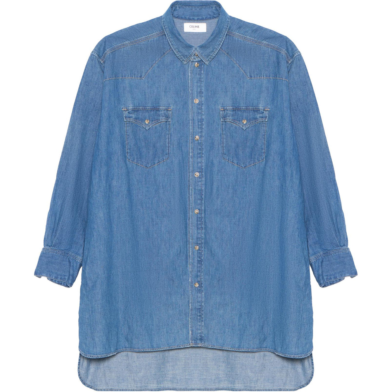 CELINE Shirts Men Blue