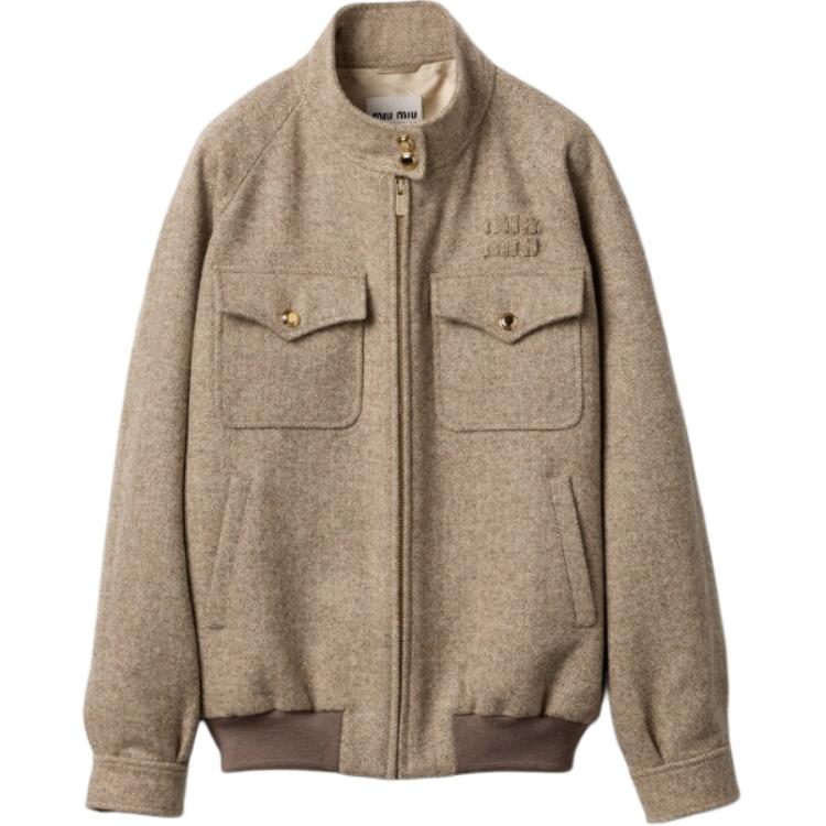 MIU MIU Chevron Jacket 'Khaki'