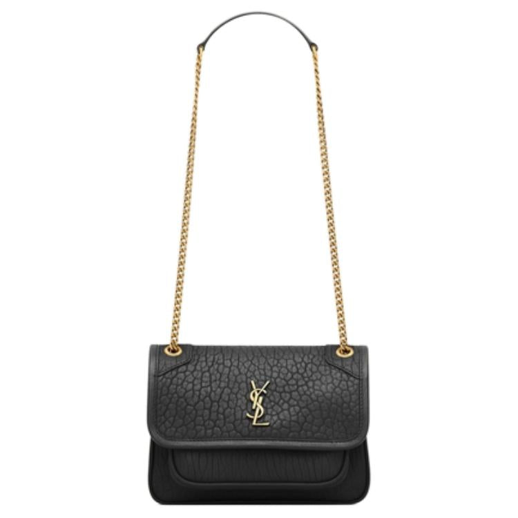 SAINT LAURENT Niki Sheepskin Crossbody Bag, Shoulder Bag Mini Women's Black
