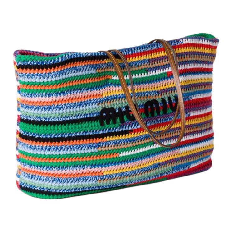 MIU MIU Cotton Handbag, Shoulder Bag Women's Multicolor