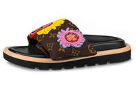 Yayoi Kusama x LOUIS VUITTON Stylish Sandals Women's Brown Yellow