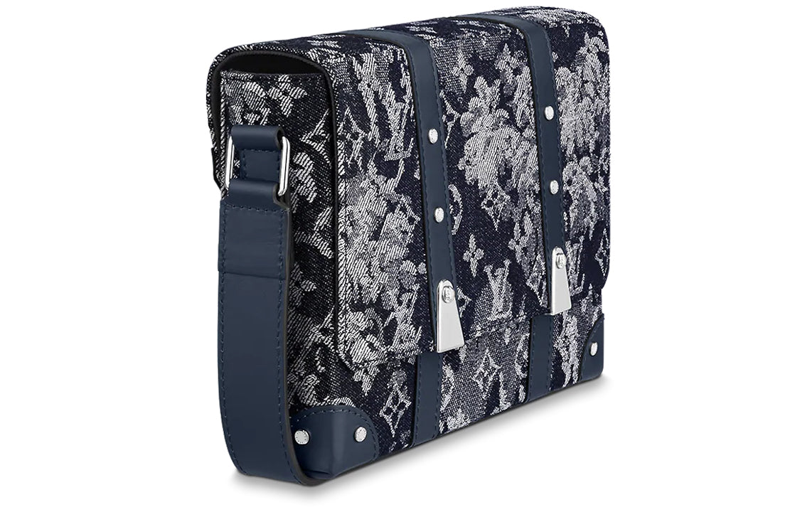 LOUIS VUITTON Monogram Tapestry Trunk Messenger