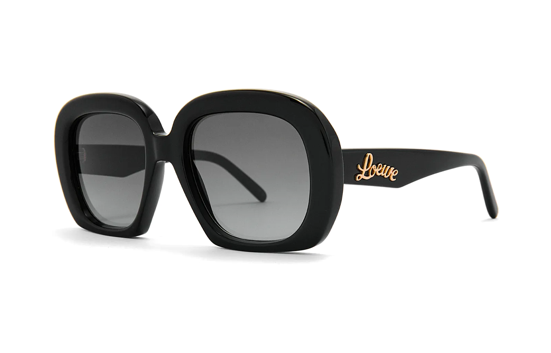 LOEWE Irregular Shape Sunglasses Women's Black