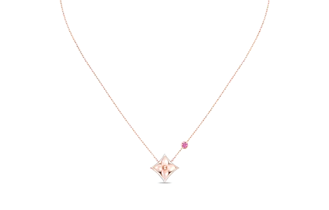 LOUIS VUITTON 18K Gold Necklaces Women's Rose Gold