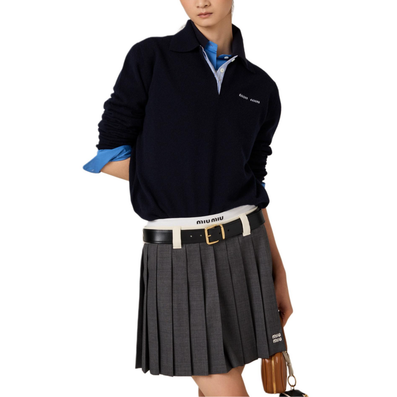MIU MIU Cashmere Polo Shirt