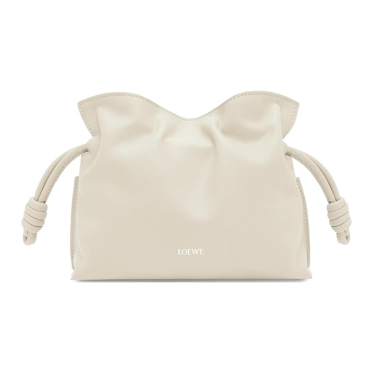 LOEWE Flamenco Cow Leather Shoulder Bag, Crossbody Bag, Handbag Mini Women's Sea Salt Color