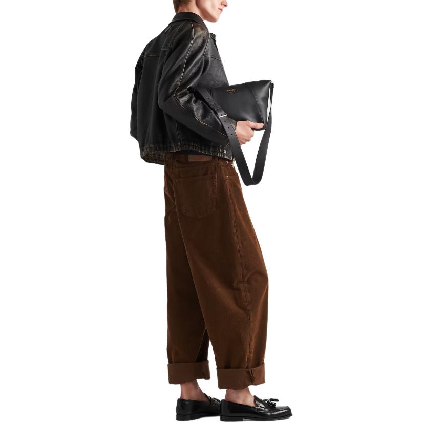 PRADA Triangle logo Corduroy Trousers
