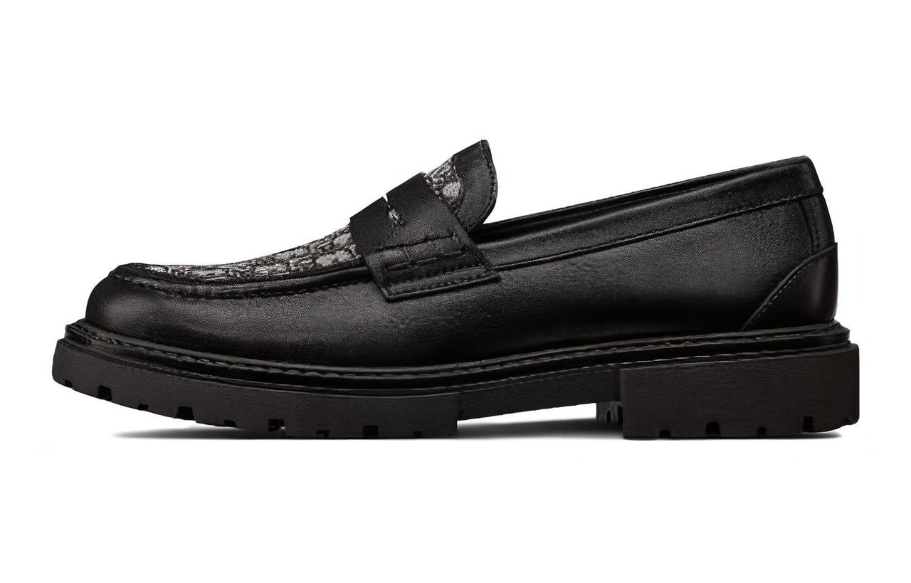 DIOR Low Top Kids' Leather Shoes Black Kids'